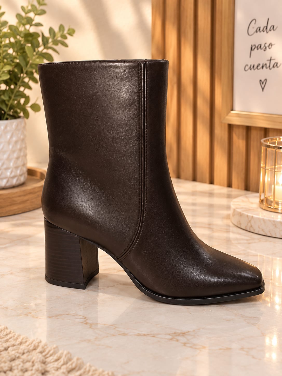 Bota tacón alto